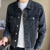 Aidase Men's Denim Jacket Wide Shoulders Male Jean Coats Autumn Blue Fast in Lowest Price Trendy Outwear Original One Piece New aidase-shop