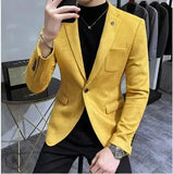 Aidase Fashion England Style Autumn Winter Thick Men's Velvet Suit Jacket / Male High Quality New Plus Size Blazers Coat aidase-shop