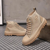 Aidase Male Shoes Trendy 2025 Men's Boots High Cut Canvas Footwear Original Deals Low Price Comfortable Casual Size 44 In Promotion New aidase-shop