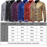 Aidase Men Shiny Blazers Gold Sequin Glitter Suit Jackets Male Nightclub Zipper Suit Blazer DJ Stage Blazers aidase-shop