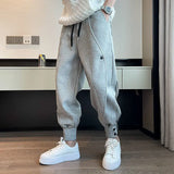 Aidase New Season New High Waisted Sports Pants for Men Loose Handsome Fashionable Casual, Ankle Tied, Haren Sweatpants Ins aidase-shop