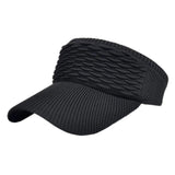 Aidase Knitted Visor Cap Breathable Adjustable Bent Brim  Anti-UV Sun Hats  For Women Men Outdoor Sports Summer Beach Travel Skullcap