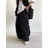 Aidase Harajuku Cargo Pants Men Women Vintage Multi-pocket Wide-leg Trousers Street Hip Hop Casual Baggy Pants Spring Autumn Unisex aidase-shop