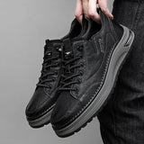 Aidase Spring/Autumn Outdoor High-quality Fashion Trend Casual Shoes Men's Lace Up Comfortable Rubber Outsole Sports Casual Board Shoes aidase-shop