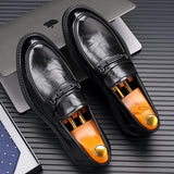 Aidase Luxury Brand Leather Men Shoes for Wedding Formal Oxfords Business Casual Office Work Shoes Men Classic Men's Pointy Dress Shoes aidase-shop