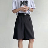 Aidase Summer Suit Shorts Men Fashion Social Mens Dress Shorts Korean Business Casual Black Shorts Mens Office Formal Shorts M-2XL aidase-shop