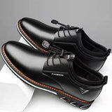 Aidase British Casual Single Shoes Leather Shoes Formal Shoes New Men Shoes Leather Cowhide Leather Shoes Men Comfortable Low-top