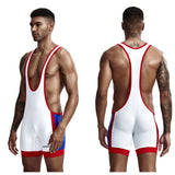 18.96Aidase Mens Undershirts Bodysuit Wrestling Singlet Fitness Workout Running Vest Bodywear Underwear Bodybuilding Jumpsuit aidase-shop