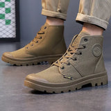 Aidase Male Shoes Trendy 2025 Men's Boots High Cut Canvas Footwear Original Deals Low Price Comfortable Casual Size 44 In Promotion New aidase-shop