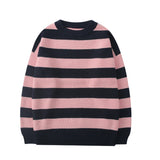 47.74Aidase Striped Knitted Sweater Men Women Vintage Tate Langdon Loose Sweaters Harajuku Green Warm Autumn Jumper Pullover Unisex Casual aidase-shop