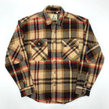 Aidase American Vintage Autumn Winter Brushed Warm Check Shirts for Men Heavyweight Thick Thermal Plaid Casual Woolen Workwear Coats