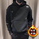 =Aidase Hooded Hoodie Men's Korean Style Trend  Spring and Autumn New Clothes on Top Winter Outfit Handsome Thick Coat Top aidase-shop