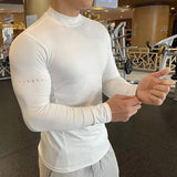 Aidase Compression Shirts Men's Fitness Workout Long Sleeve T-shirt Gym Training Tops Muscle Tees aidase-shop