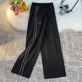 Aidase winter fits men Pants Men American Vintage Full-length Wide Leg Trouser White Striped Casual Couples Hip Hop Streetwear All-match Popular Daily aidase-shop