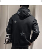 =Aidase Hooded Hoodie Men's Korean Style Trend  Spring and Autumn New Clothes on Top Winter Outfit Handsome Thick Coat Top aidase-shop