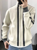 Aidase Knit Sweater Male Zipper Cardigan Zip-up Men's Clothing Jacket Round Collar Coat Crewneck Thick Winter  Knitwears Loose Fit aidase-shop