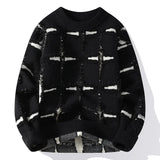 Aidase O-Neck Sweater Men Women Autumn Winter Fashion Knitted Sweater Youth Lazy Loose Sweater Men's Knitwear Pullover Comfortable