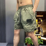 Aidase Short Pants for Men Loose Green Baggy Wide Mens Cargo Shorts Multi Pocket Comfortable Big and Tall Nylon Jorts Clothing Harajuku aidase-shop