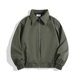 Aidase Autumn Short Jacket Men Slim Fit Fashion Green Casual Jackets Mens Japanese Streetwear Hip-hop Loose Bomber Jacket Men Outwear aidase-shop