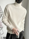 Aidase Turtleneck White Pullovers High Collar Man Clothes Icon Knitted Sweaters for Men 100 Pure Cashmere Pull Oversize Winter Fun