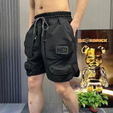 Aidase Short Pants for Men Loose Green Baggy Wide Mens Cargo Shorts Multi Pocket Comfortable Big and Tall Nylon Jorts Clothing Harajuku aidase-shop