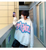 Letter Men Oversize Hoodies Fashion Brand Harajuku Pullovers Tops Hip Hop Casual Couple Clothing Male Sweatshirts aidase-shop