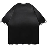 Aidase Ripped T Shirts Metal Star Tee Emrboidery Vintage Loose Tshirt 2024 Men Harajuku Streetwear Oversized Hip Hop T-shirt aidase-shop