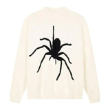 Aidase Spider Pattern Y2K Sweater Men Women Retro Oversized Knitted Jumpers Autumn Streetwear Harajuku Pullover Sweaters Street aidase-shop