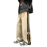 Side Striped Corduroy Baggy Pants Men Streetwear Korean Fashion Casual Hip Hop Vintage Cargo Pants Loose Trousers Joggers aidase-shop