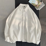 Aidase Spring Autumn Cotton White Shirts Male Long Sleeve Man Shirts Black Elegant Shirts for Men