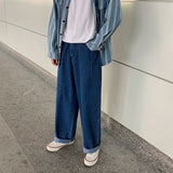 Aidase Men Wide Leg Jeans Loose Straight Baggy Denim Pant Men's Women's Streetwear Skateboard Pants Oversized Hip Hop Casual Trousers aidase-shop