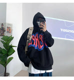 Letter Men Oversize Hoodies Fashion Brand Harajuku Pullovers Tops Hip Hop Casual Couple Clothing Male Sweatshirts aidase-shop