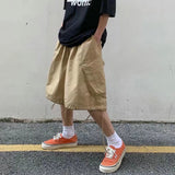 Aidase 2024 Summer Mens Cargo Shorts Loose Hip Hop Harajuku Straight Streetwear Bermuda Masculina