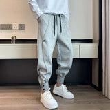 Aidase New Season New High Waisted Sports Pants for Men Loose Handsome Fashionable Casual, Ankle Tied, Haren Sweatpants Ins aidase-shop