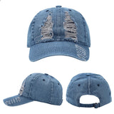 Aidase Unisex Sport Baseball Cap for Women Men Retro Wash Water Jeans Sun Hat Cotton Handfeeling Streetwear Hip Hop Denim Summer Hat aidase-shop