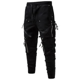 Aidase Men Y2K Cargo Pants Zipper Pocket Tactical Techwear Ninja Jogger Pants Black Fashion Streetwear Pants Punk Sweatpants Trousers aidase-shop