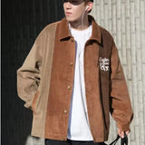 Aidase Retro Casual Coat Men Autumn Thin Windbreaker Harajuku Embroidery Coat Unisex Oversize Casual Patchwork Fashion Baseball Jackets aidase-shop