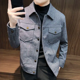 Aidase Men's Wool & Blends Jackets Slim Fit Solid Color Short Male Coats Joker Luxury Designer Harajuku Korean Reviews Many Casual Cold aidase-shop