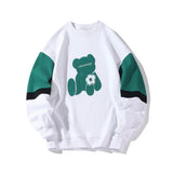 Green Bear Men‘s Sweatshirts Fashion Brand New Streetwear Pullovers Korean Style Unisex Hoodies Loose Male Clothing aidase-shop