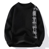 Aidase 2024 Patchwork Knitted Sweater Trend High Street Autumn Winter Warm Men's Tops Hip-hop Street Clothing Fishing Sports Pullover aidase-shop