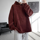 Aidase Harajuku Fashion Stand Collar Hoodie Men 2024 Spring New Coffee Sweatshirt High Quality Baggy Streetwear Male Hooded Hoodies aidase-shop