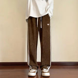 Vintage Corduroy Wide Leg Pants Women Casual Baggy Harajuku Streetwear Trousers Korean Fashion Female Winter Pants Basic aidase-shop