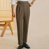 British Style Stripe Office Trousers Men Pant Trend Brand Fashion Casual Pant Pantalon De Vestir Hombre Trousers Pant For Man aidase-shop