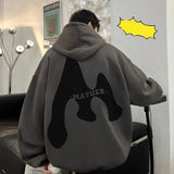 Winter Fleece Thicken American Men's Hoodies Hip Hop Loose Unisex Pullovers Casual Male Streetwear Sweatshirts aidase-shop