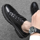 Aidase Man Casual Shoe Black Dress Formal Business New In Leather Shoes for Men Legitimate Luxury Sale Shipping Free Elegant Social Pu aidase-shop