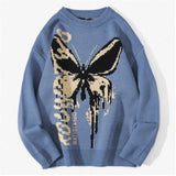 Aidase Spring Fashion Sweater Men's Butterfly Pattern Knitted Warm Top High-Quality Design Best-Selling Sweater For Male