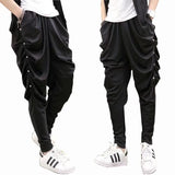 Aidase Men Spring Summer Rivet Harem Pants Punk Hip Hop Drop Crotch Baggy Pants Nightclub Stage Jogger Costume Men Casual Streetwear