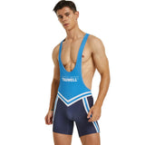 18.96Aidase Mens Undershirts Bodysuit Wrestling Singlet Fitness Workout Running Vest Bodywear Underwear Bodybuilding Jumpsuit aidase-shop