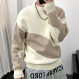 Aidase Round Collar Men's Clothing Striped Graphic Pullovers Knit Sweater Male Crewneck Korean Fashion Thick Winter Designer Luxury X A