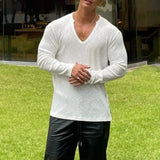 Aidase Men Sexy Shaping Sports Casual Long-Sleeve Tops 2024 New Genderless Fashion Training Fitness Simple Versatile Slim Tshirt Unisex aidase-shop